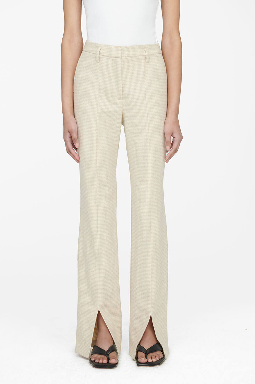 Joelle wool mid-rise trousers - Multi