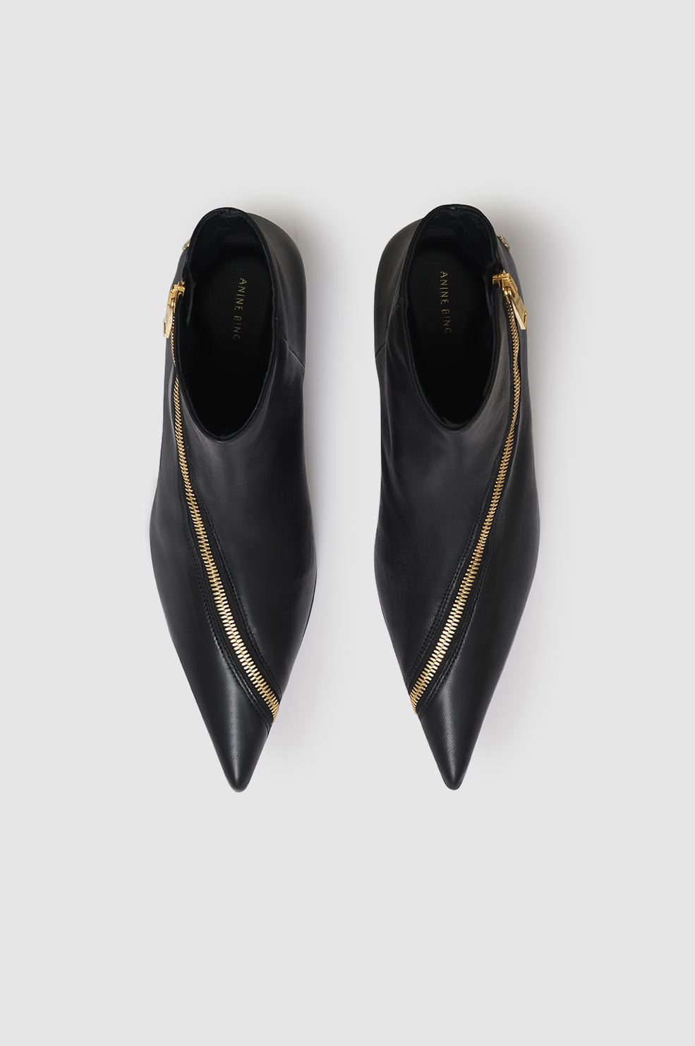 Bottes à talons Jones en cuir - Black