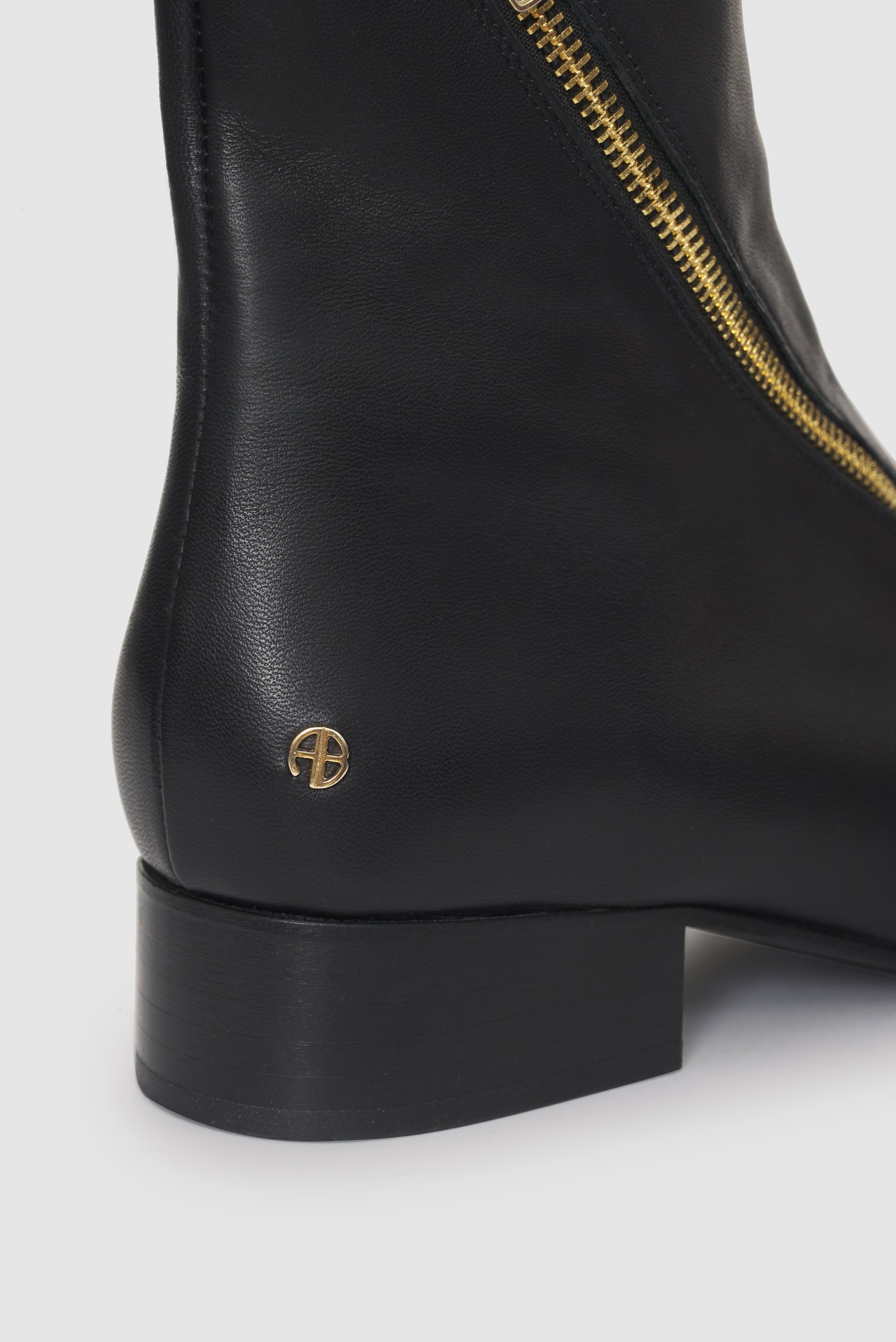 Bottes à talons Jones en cuir - Black