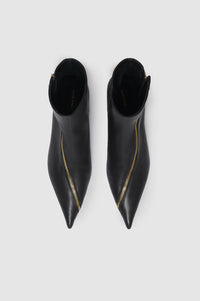 Bottes à talons Jones en cuir - Black