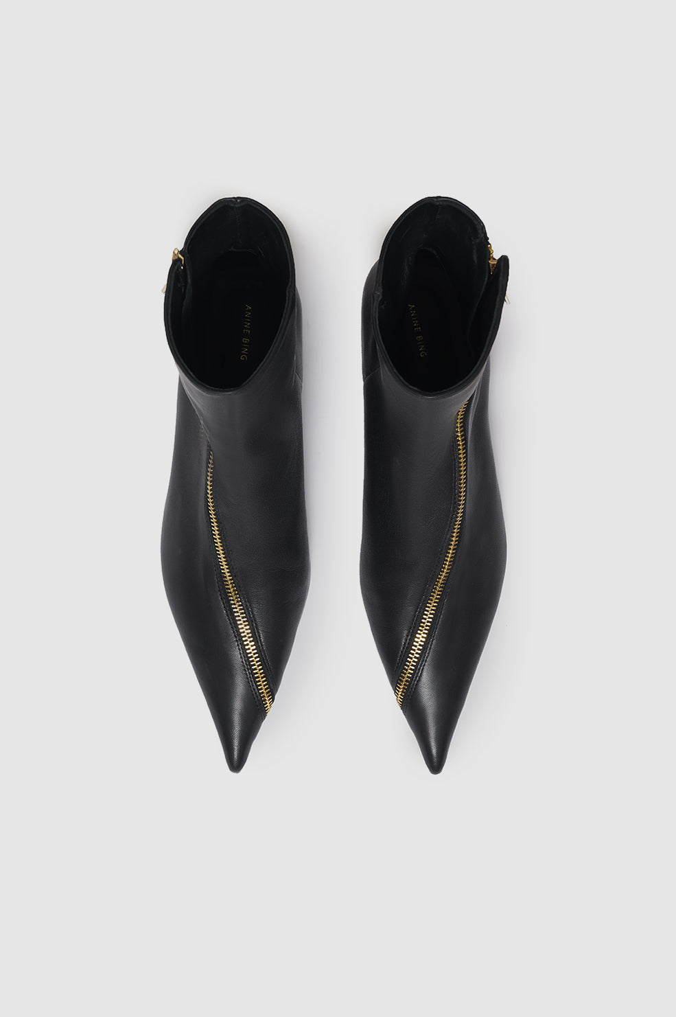 Bottes à talons Jones en cuir - Black