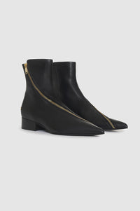 Bottes à talons Jones en cuir - Black