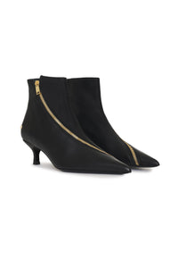 Bottes à talons Jones en cuir - Black