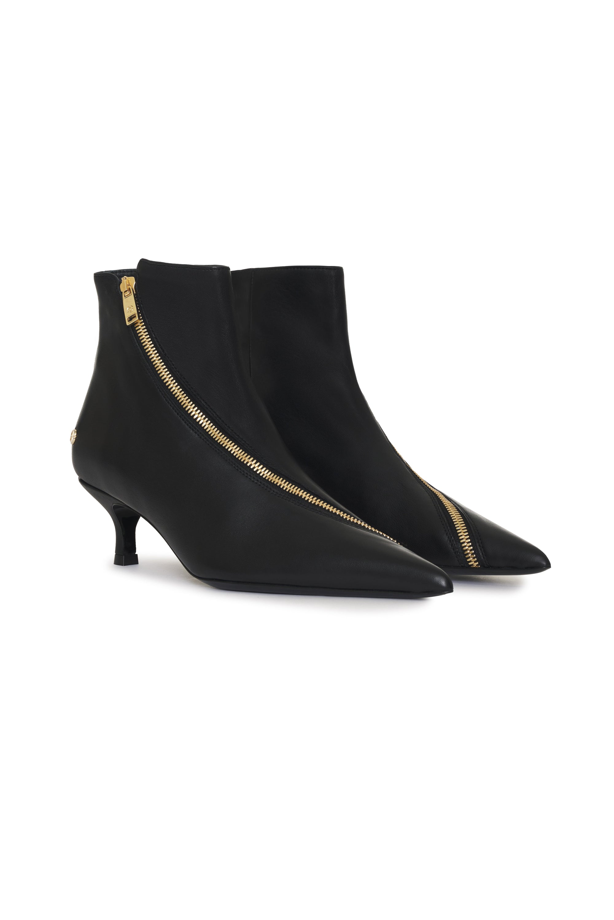 Bottes à talons Jones en cuir - Black