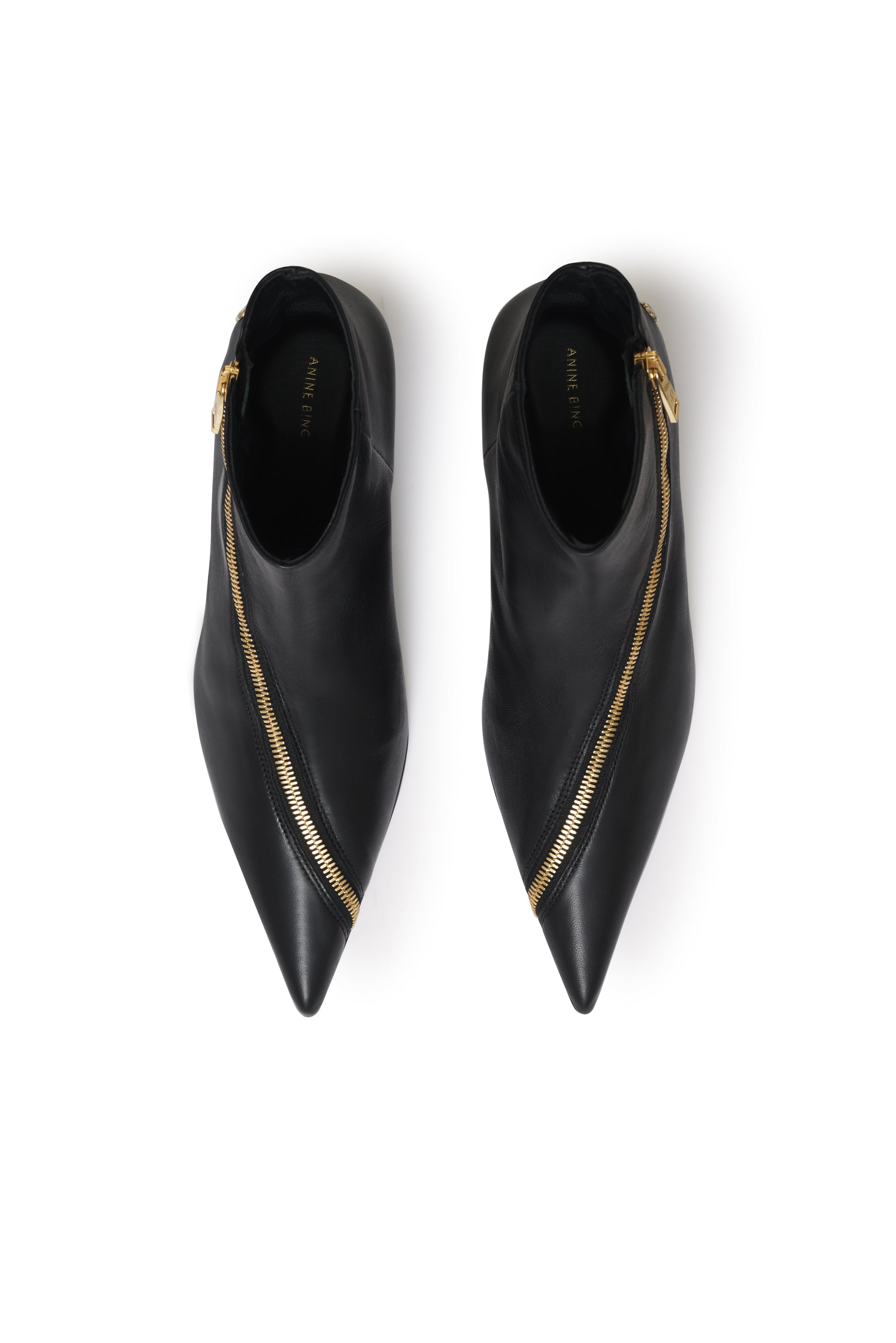 Bottes à talons Jones en cuir - Black