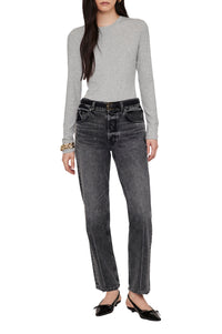Jo long-sleeved T-shirt - Grey Melange