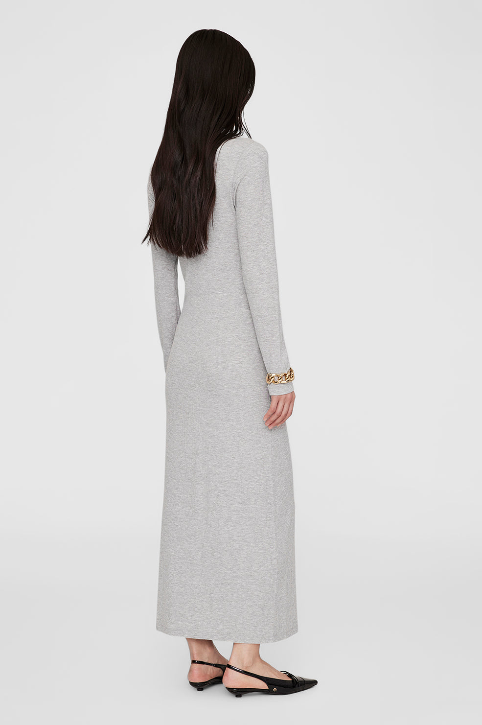 Robe longue Jo - Grey Melange
