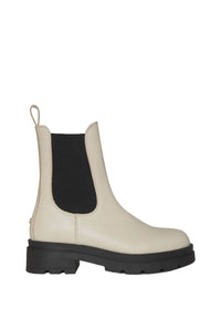 Bottes Justine en cuir - Ivory