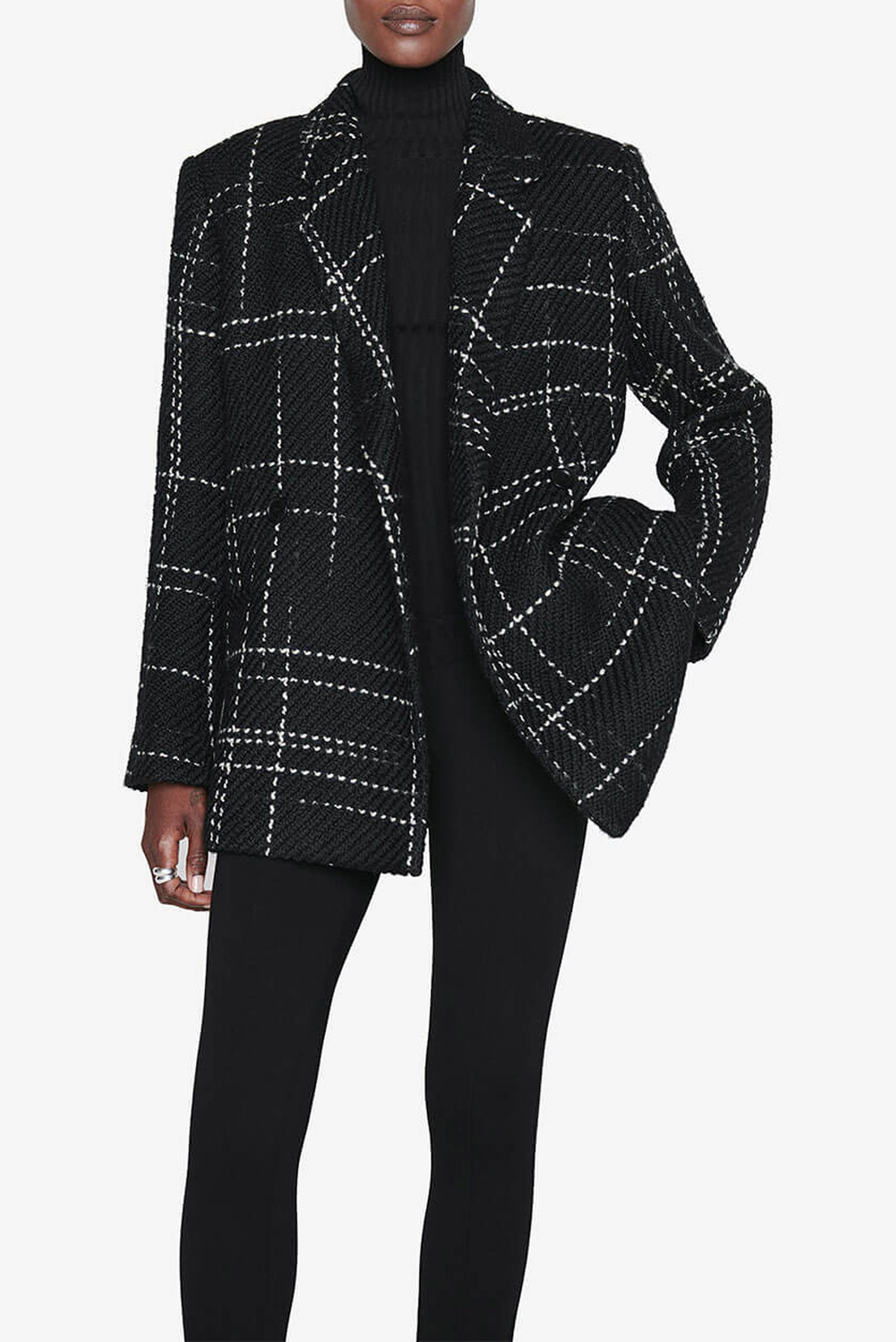 1qty NEW / KAIA BLAZER - BLACK PLAID