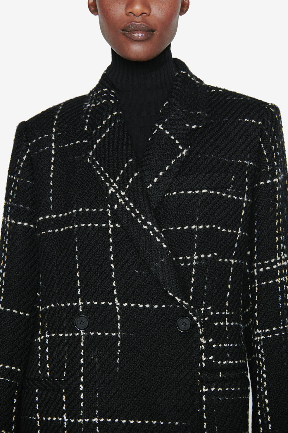 1qty NEW / KAIA BLAZER - BLACK PLAID