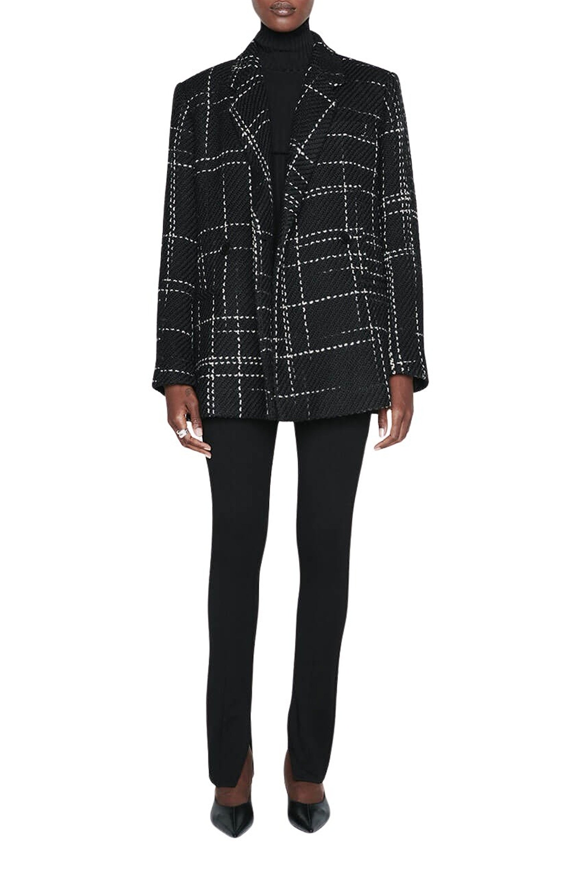 1qty NEW / KAIA BLAZER - BLACK PLAID