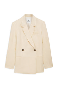 KAIA BLAZER - LIGHT YELLOW LINEN