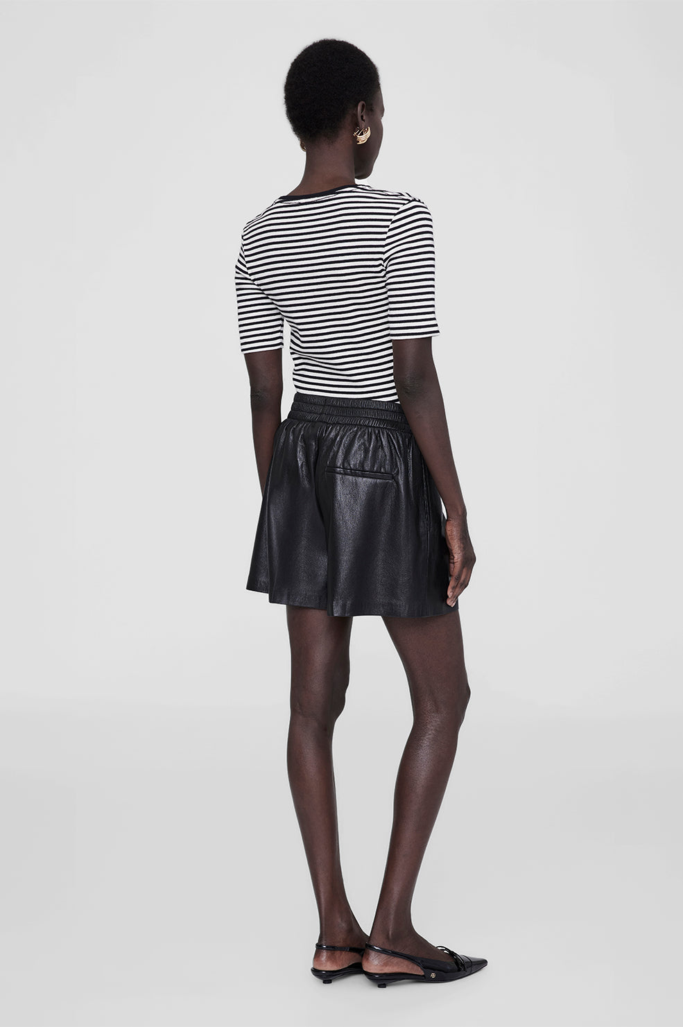 Kam high waist shorts - Black