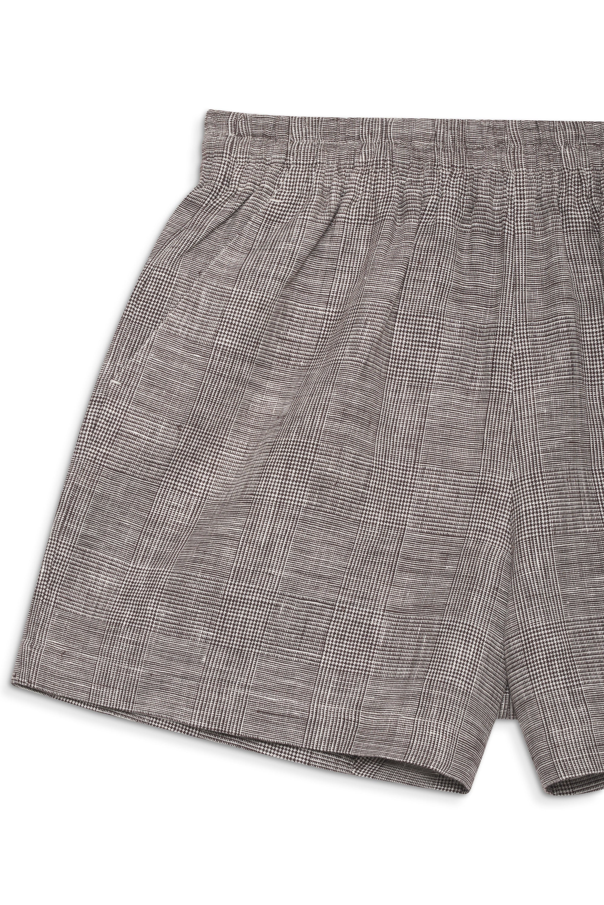 KAM SHORT - BROWN PLAID