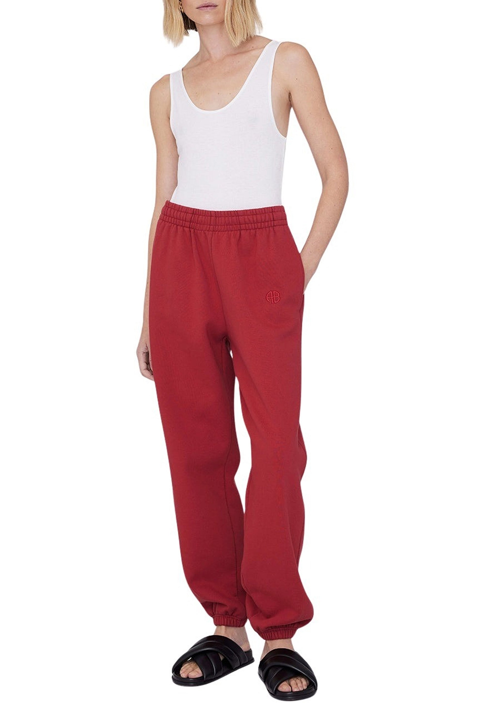 13qty NEW / KARTER JOGGER - WASHED RED