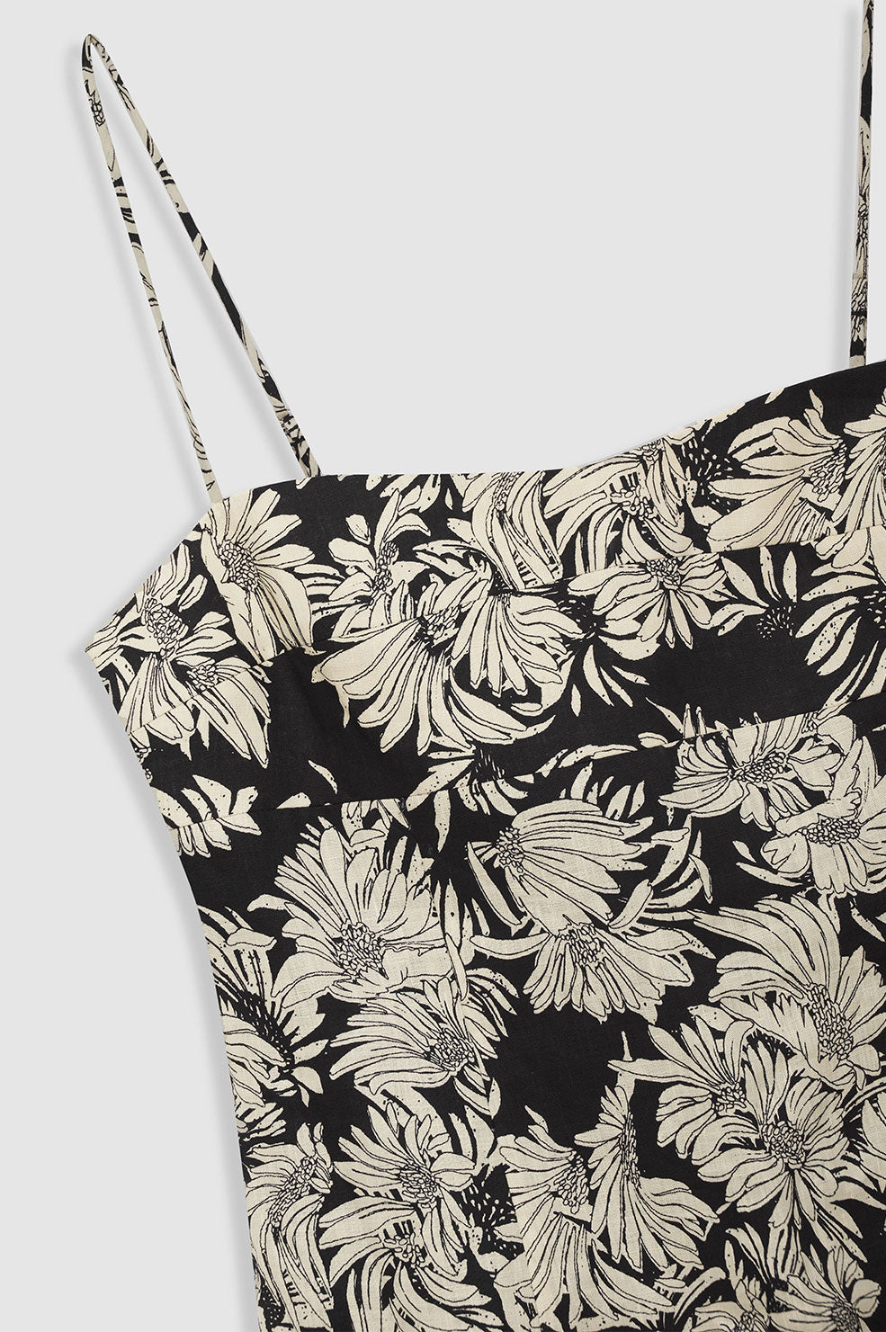 KEIRAN DRESS - BLACK FLORAL PRINT