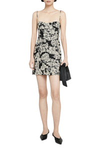 3qty NEW / KEIRAN DRESS - BLACK FLORAL PRINT