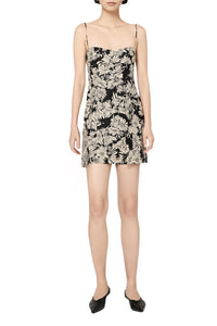 KEIRAN DRESS - BLACK FLORAL PRINT
