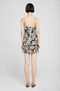 KEIRAN DRESS - BLACK FLORAL PRINT