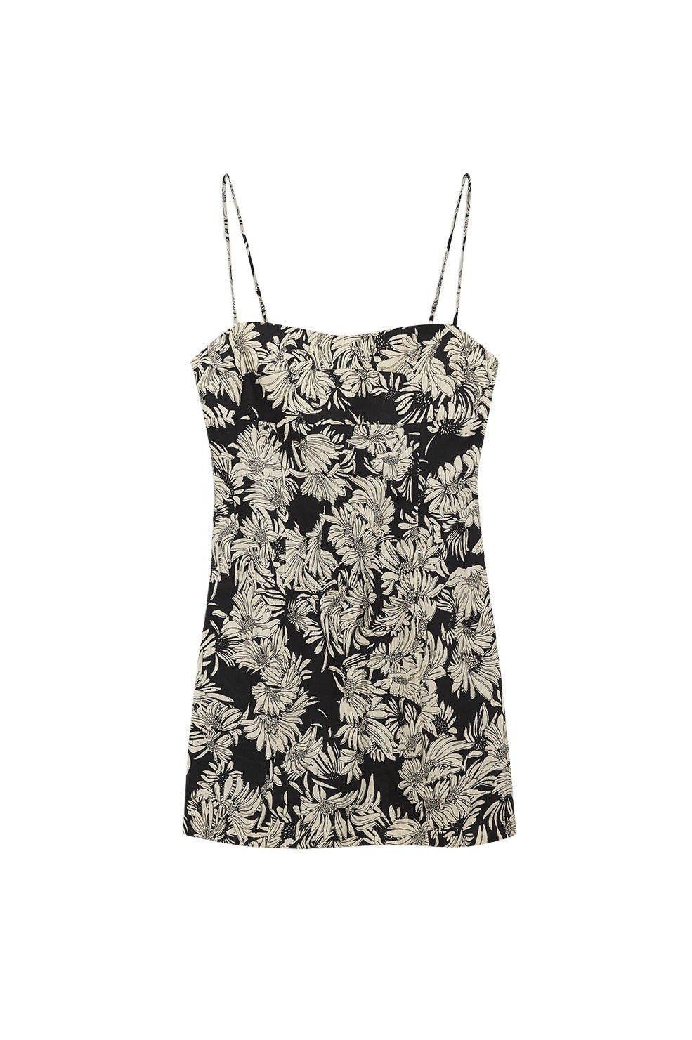 KEIRAN DRESS - BLACK FLORAL PRINT