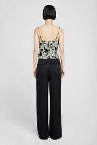 6qty NEW / KEIRAN TOP - BLACK FLORAL PRINT