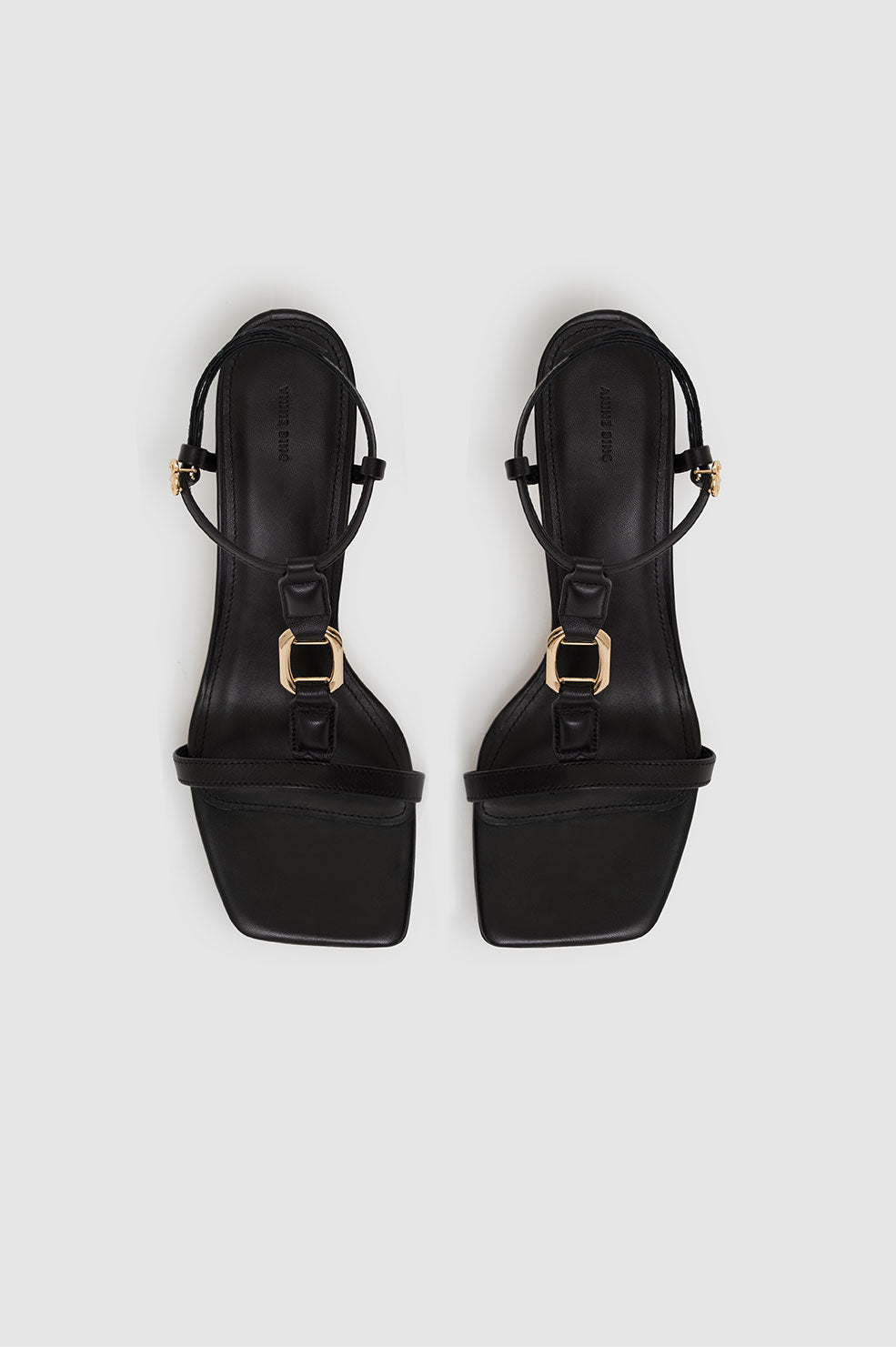 Sandales à talons Kiera en cuir - Black