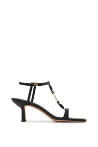 Sandales à talons Kiera en cuir - Black