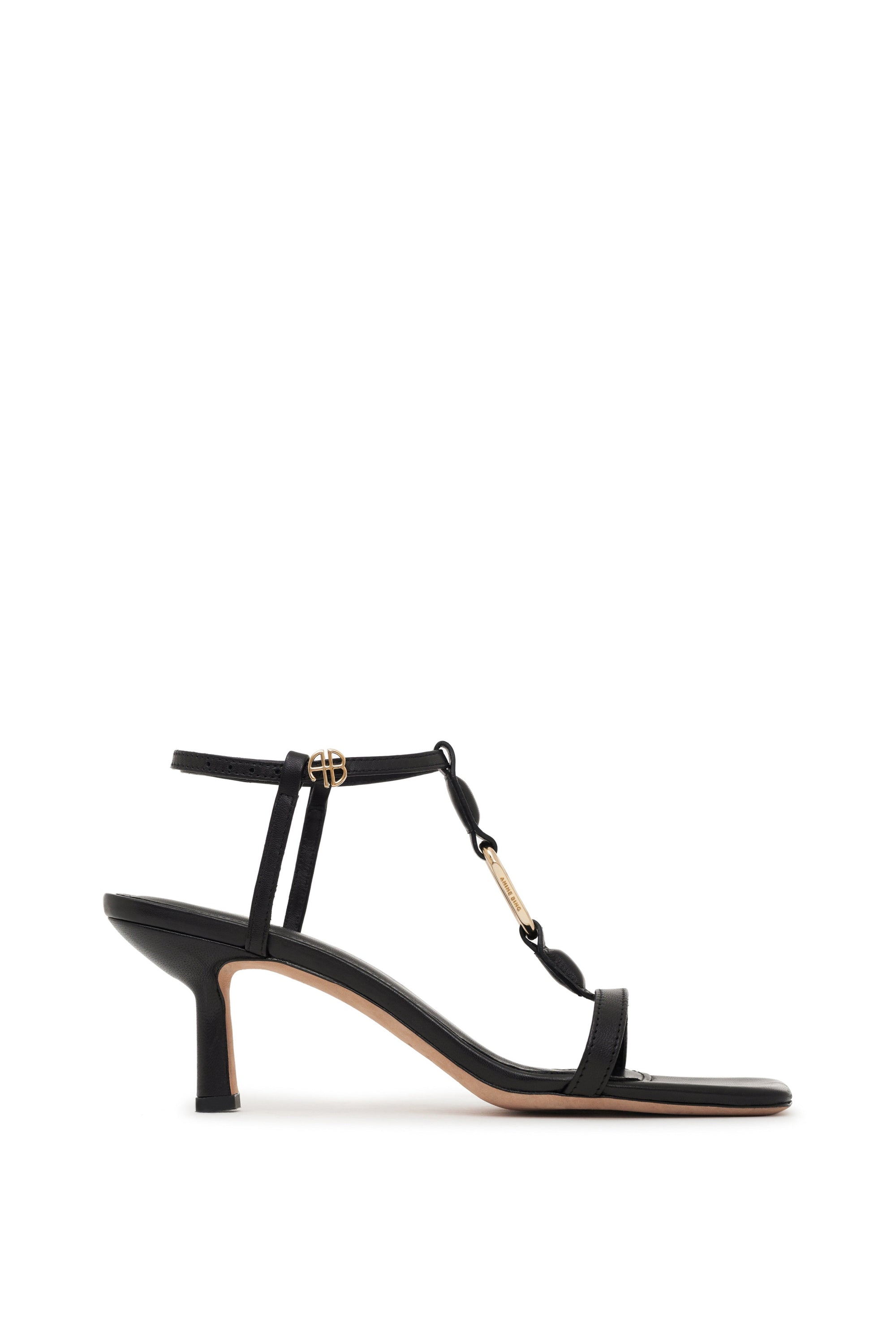 Sandales à talons Kiera en cuir - Black