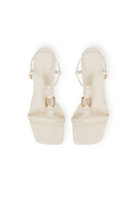 Sandales à talons Kiera en cuir - Ivory