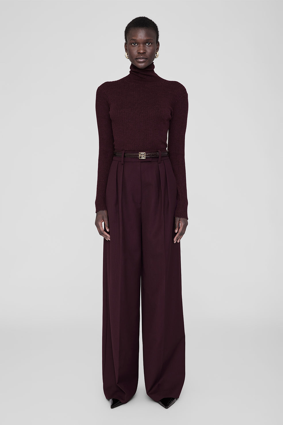 KYLE SWEATER - BORDEAUX