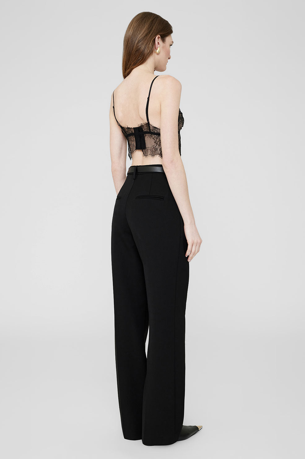 36qty NEW / LACE BRALETTE - BLACK