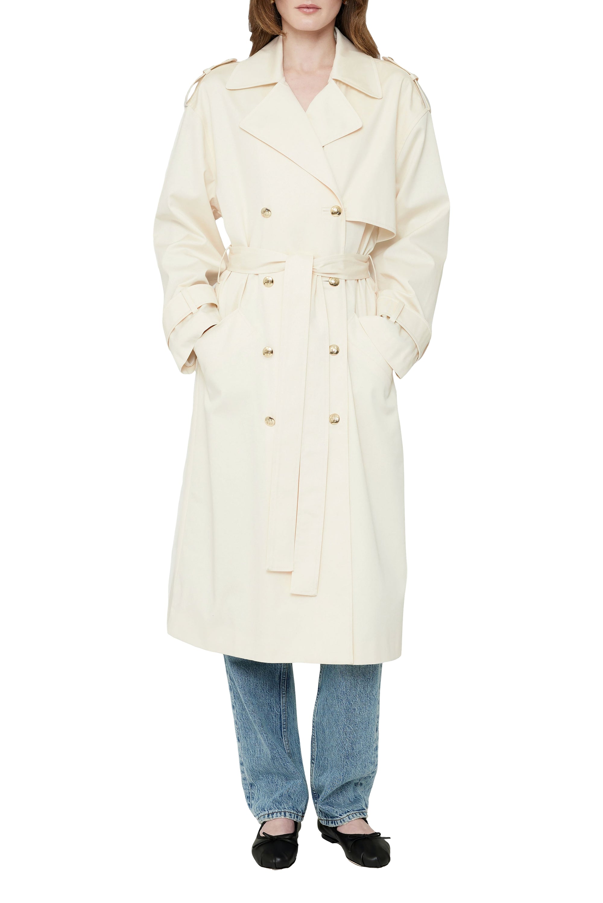 1qty RELIQUAT 195€ / LAYTON TRENCH - CREAM