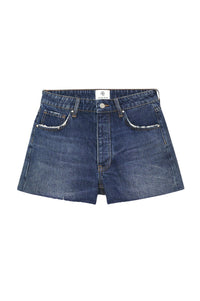 Leya mid-rise shorts - Blue
