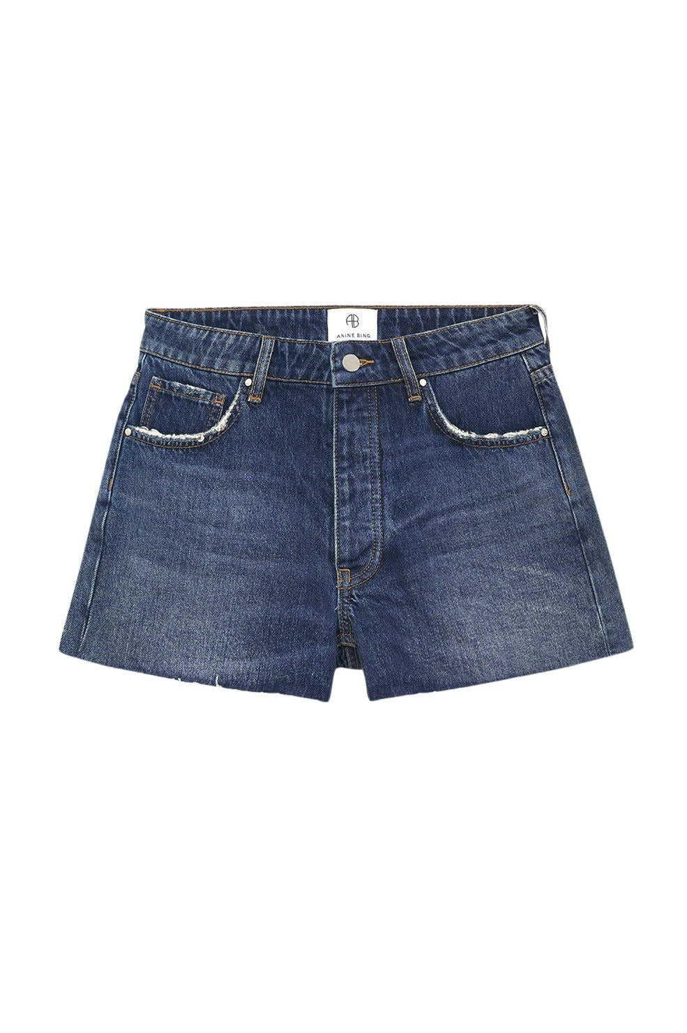 Leya mid-rise shorts - Blue
