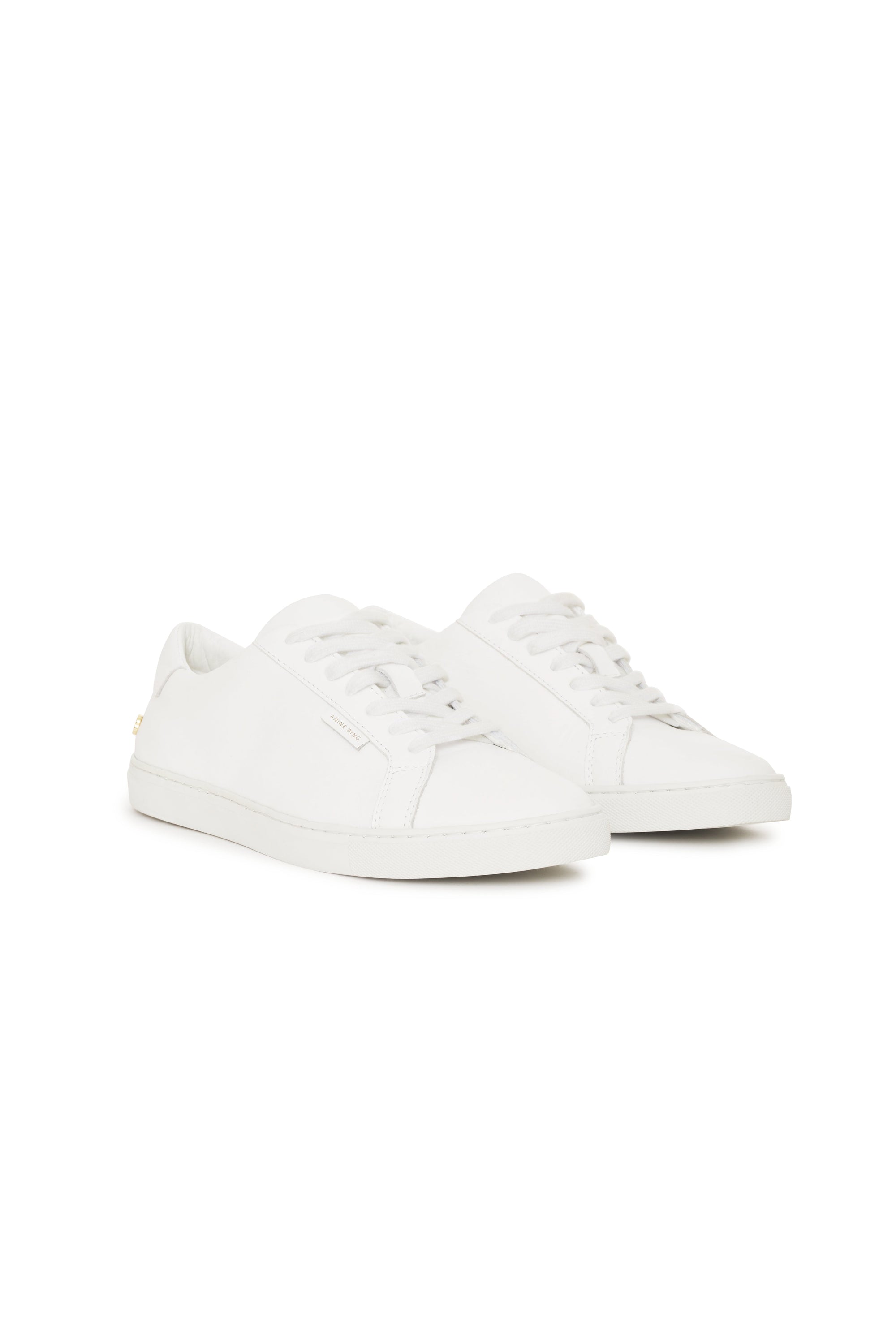 Baskets Liane en cuir - White