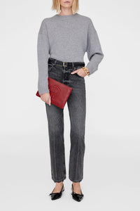 5qty NEW / LILI POUCH - RED PEBBLED