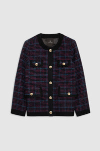 Veste Lydia à carreaux - Black, Blue & Red