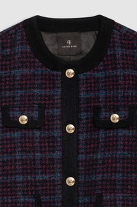 Veste Lydia à carreaux - Black, Blue & Red