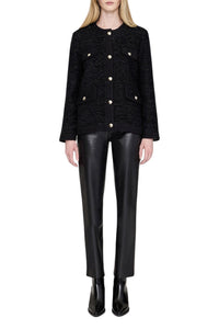 21qty NEW / LYDIA JACKET - BLACK SHINE