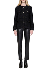 LYDIA JACKET - BLACK SHINE