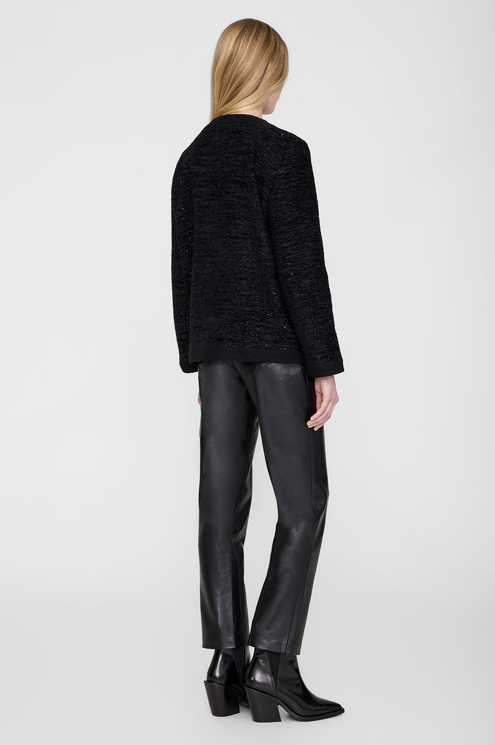 LYDIA JACKET - BLACK SHINE