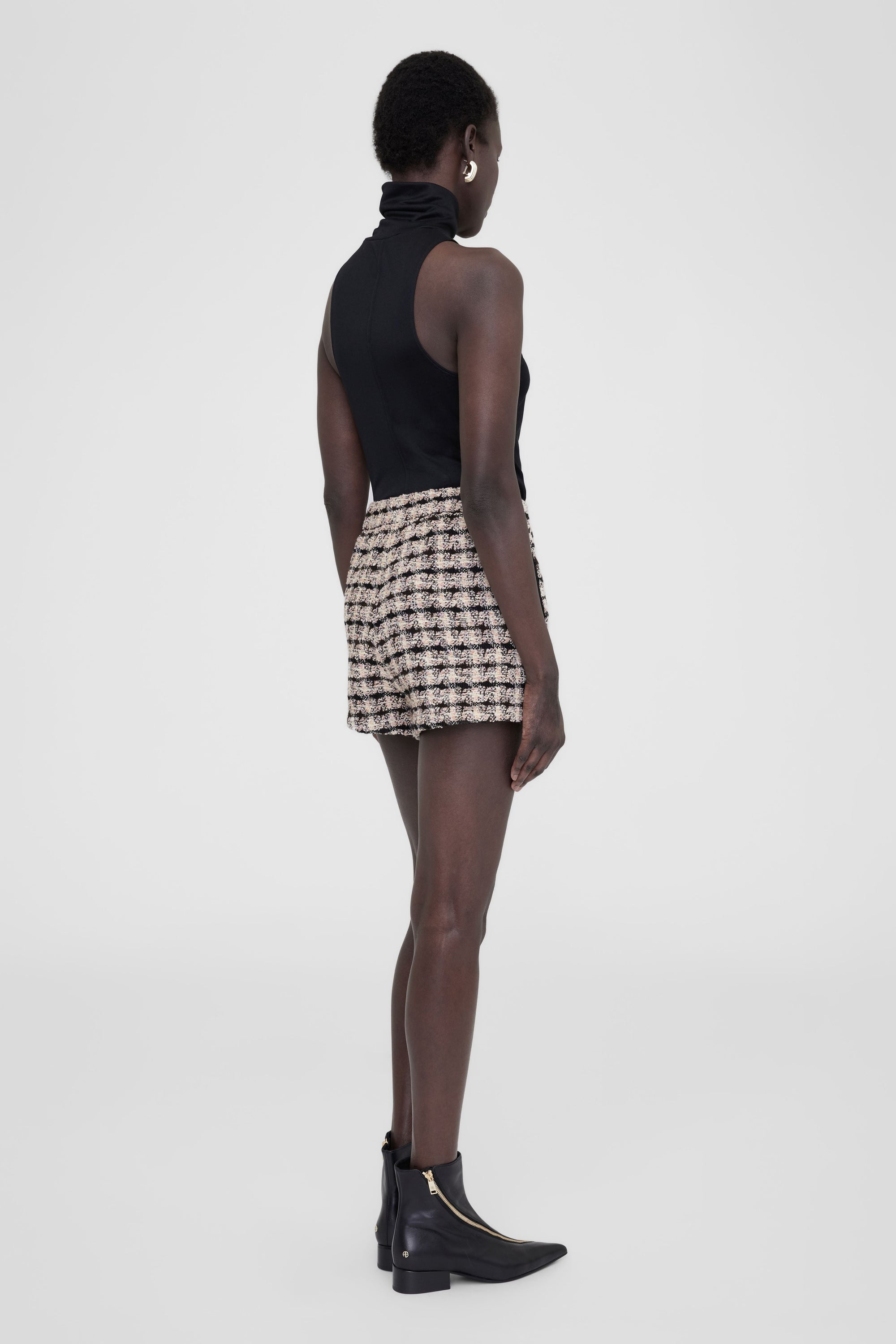 LYLE SHORT - APRICOT TWEED