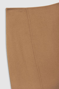 Jupe midi Lyn en laine - Brown