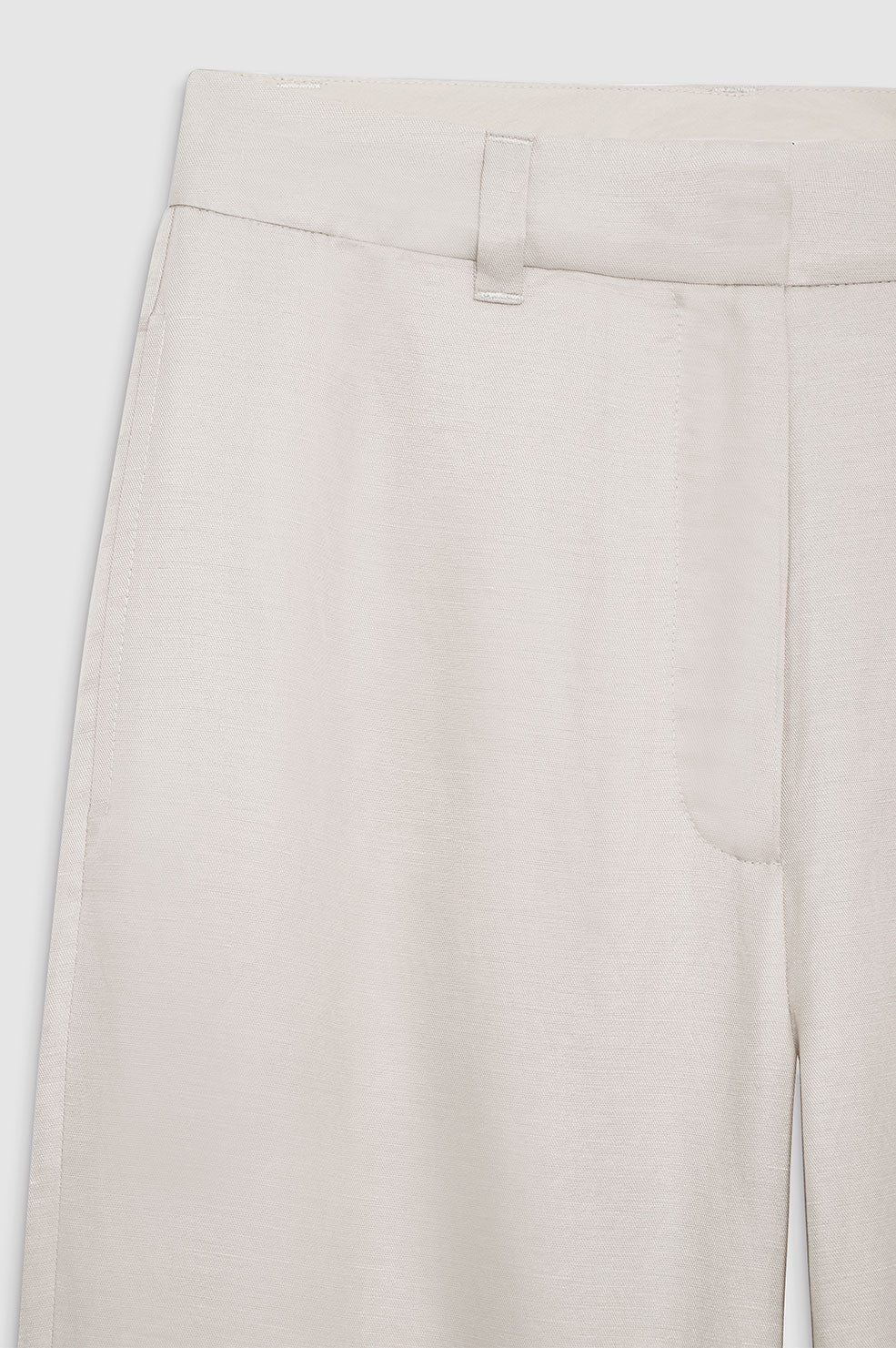 LYRA TROUSER - DOVE LINEN BLEND