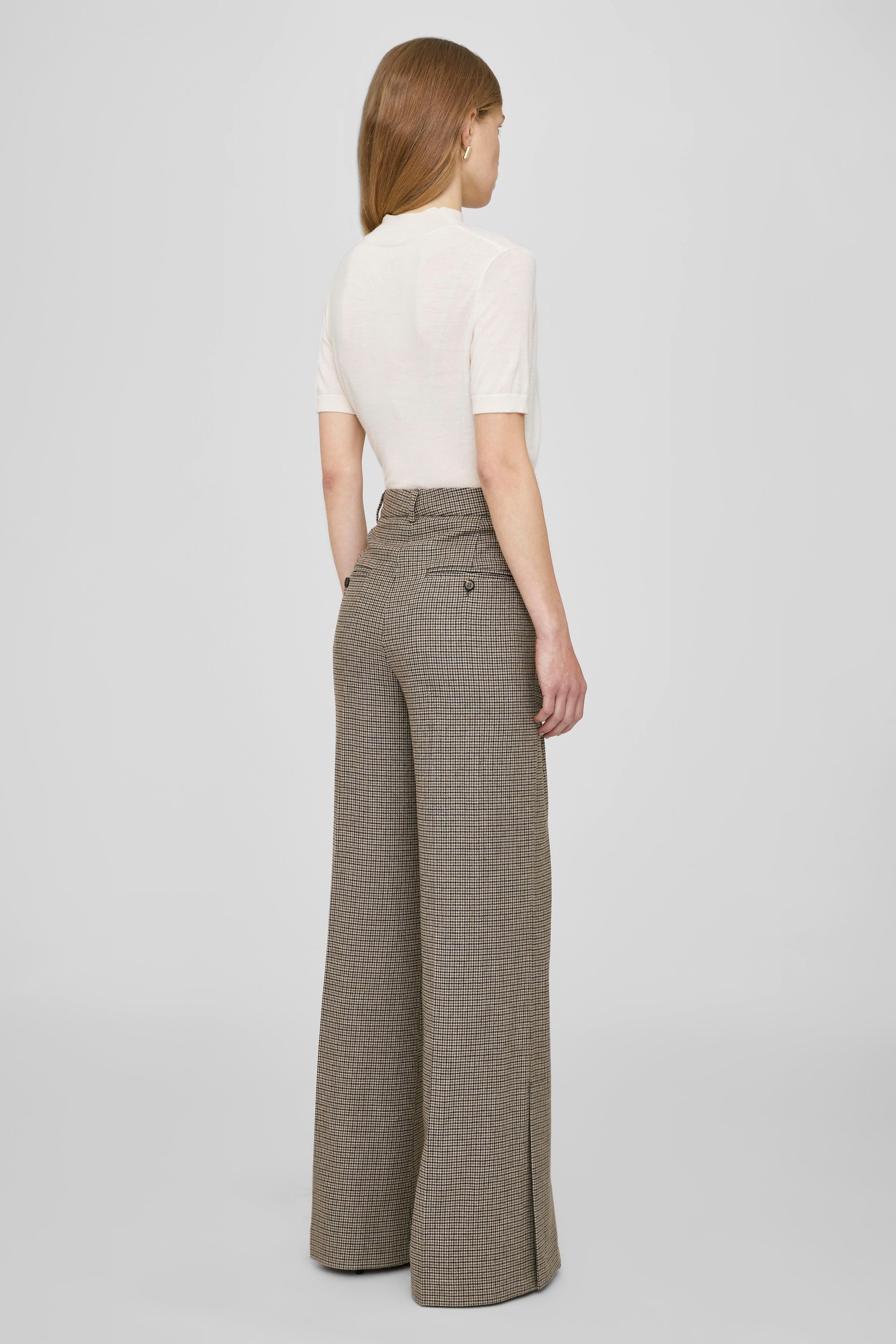LYRA TROUSER - MINI HOUNDSTOOTH