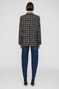 6qty NEW / MADELEINE BLAZER - TAN AND BLACK TWEED