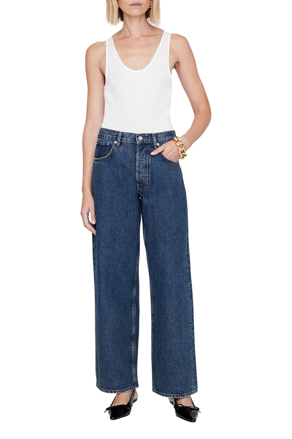 Manon high-waisted jeans - Blue