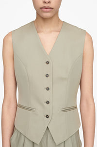 Gilet de costume Marina en laine - Green