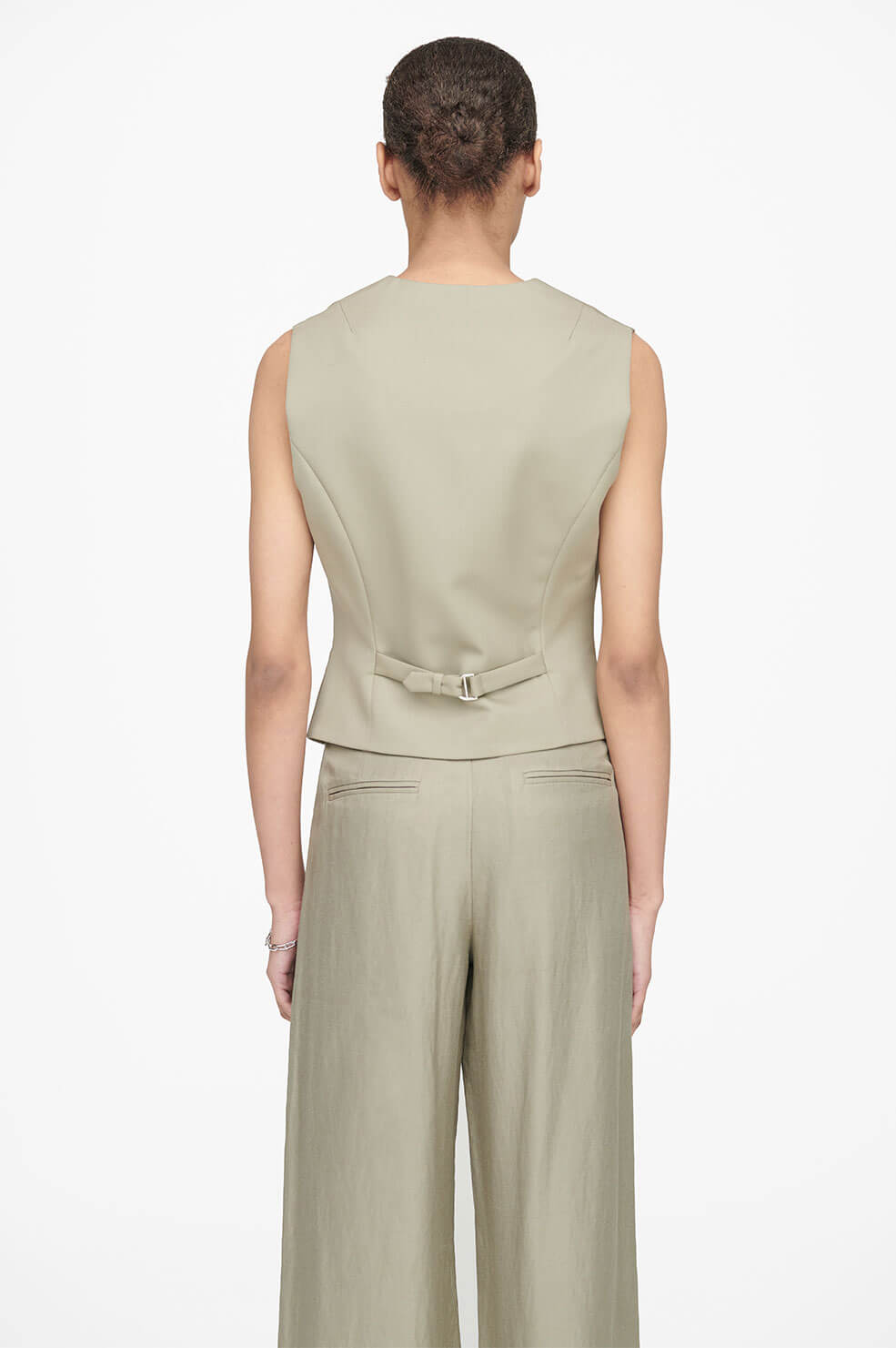Gilet de costume Marina en laine - Green