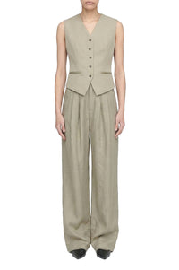 Gilet de costume Marina en laine - Green